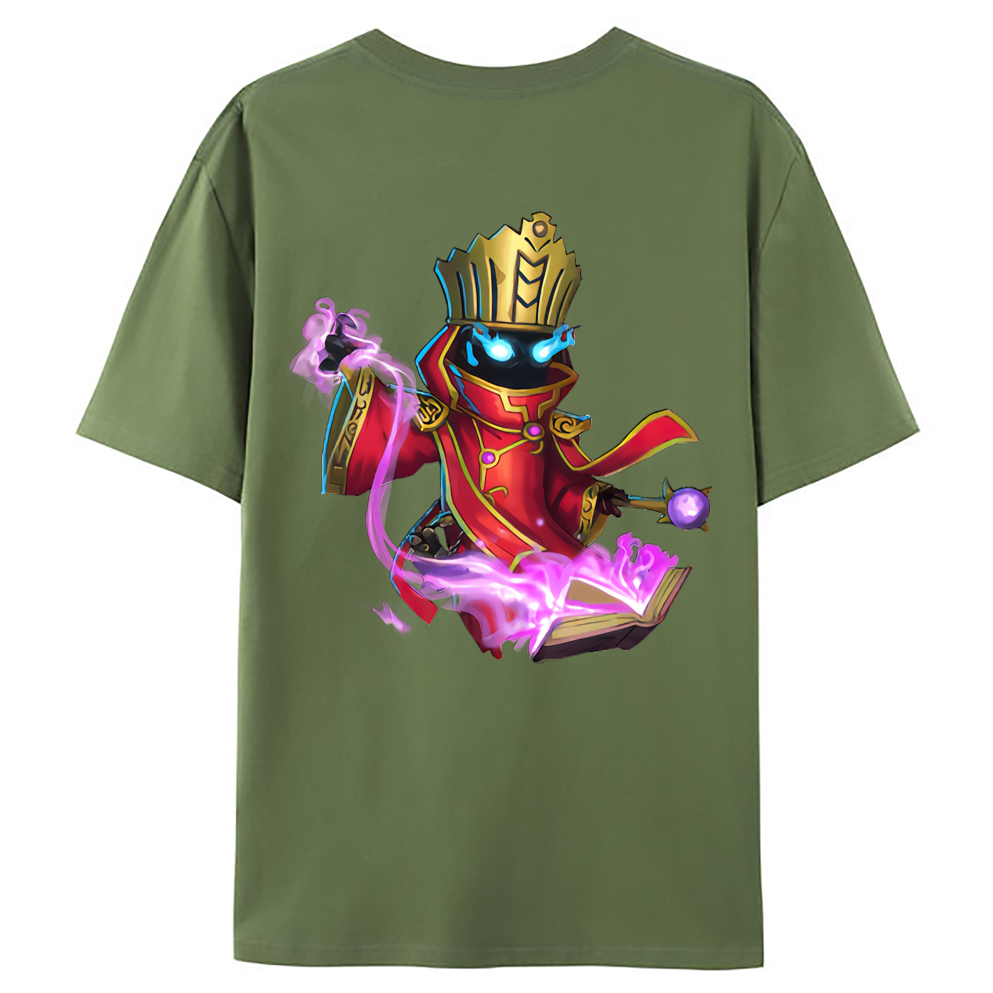 （画像用） リーグ・オブ・レジェンド League of Legends LOL 綿100％ メンズ半袖Tシャツ（バックプリント） 通気性